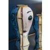 Mauro Ferretti váza art face Ø 28x50 cm vícebarevná