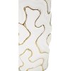 Mauro Ferretti Adore váza Ø 12,5x25 cm bílé zlato