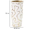 Mauro Ferretti Adore váza Ø 12,5x25 cm bílé zlato