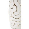 Váza Mauro Ferretti Lia Ø14,5x39,5 cm bílé zlato