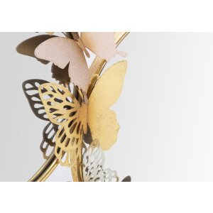 Mauro Ferretti nástěnné zrcadlo Double Farfalle Rosa 81x3x52,5 cm zlatorůžové