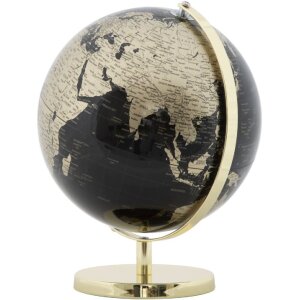 Mauro Ferretti Globus Gold Ø 25x34 cm schwarz gold