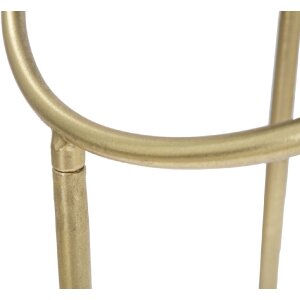 Mauro Ferretti boční stolek Ring Ø 40x80 cm černá zlatá