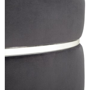 Mauro Ferretti stolička Paris Ø 35x40,5 cm šedostříbrná