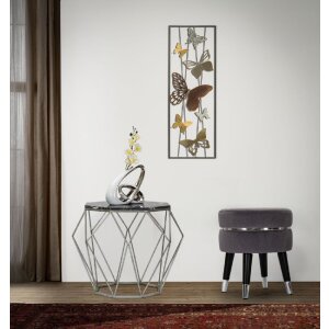 Mauro Ferretti stolička Paris Ø 35x40,5 cm šedostříbrná