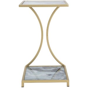 Mauro Ferretti boční stolek Glam Ebene 40x35x60 cm zlatý