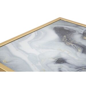 Mauro Ferretti boční stolek Glam Ebene 40x35x60 cm zlatý