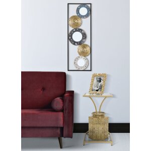 Mauro Ferretti boční stolek Glam Ebene 40x35x60 cm zlatý