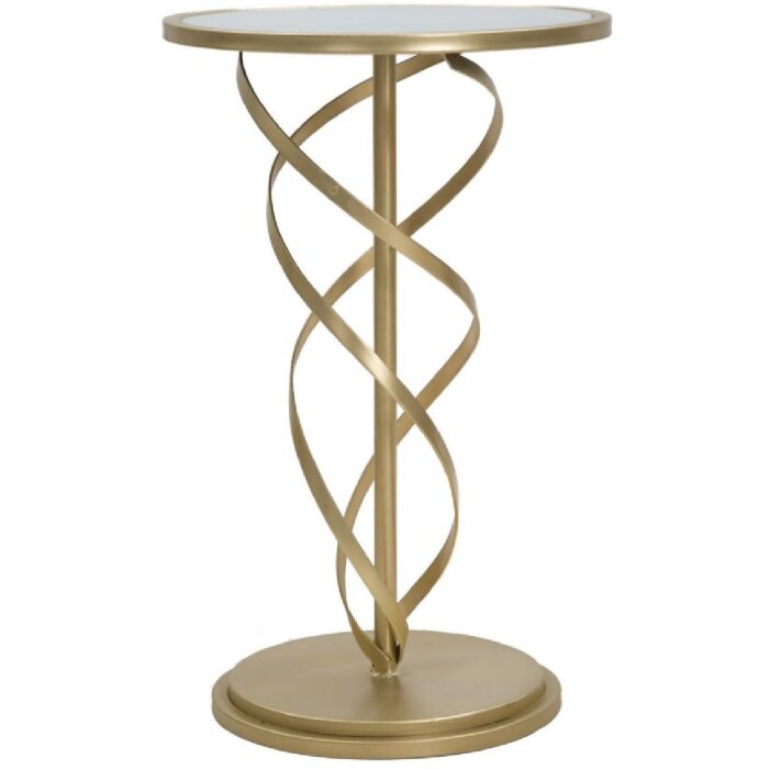 Mauro Ferretti boční stolek Glam Spiral Ø 38x61,5 cm zlatý