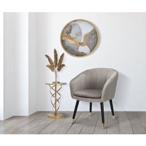 Mauro Ferretti boční stolek Glam Spiral Ø 38x61,5 cm zlatý