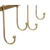 Mauro Ferretti nástěnný věšák 5 listů 49,5x6x26,3 cm zlatý