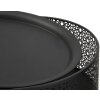 Mauro Ferretti boční stolek Blacky Ø 40x65 cm černá zlatá