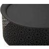Mauro Ferretti boční stolek Blacky Ø 35x50 cm černá zlatá