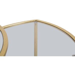 Mauro Ferretti boční stolek Triangle set 3 Ø 60x50-50x45-40x40 cm zlatý