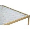 Mauro Ferretti sada bočních stolků Glassy 2ks 31,5x31,5x68 a 28x28x64 cm zlatá