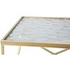 Mauro Ferretti sada bočních stolků Glassy 2ks 31,5x31,5x68 a 28x28x64 cm zlatá