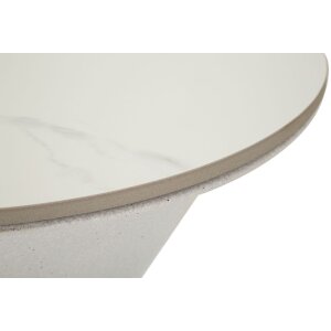 Boční stolek Mauro Ferretti White double Ø 44,5x63 cm bílý