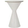 Boční stolek Mauro Ferretti White double Ø 44,5x63 cm bílý