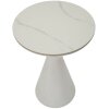 Boční stolek Mauro Ferretti White double Ø 44,5x63 cm bílý