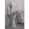 Boční stolek Mauro Ferretti White double Ø 44,5x63 cm bílý