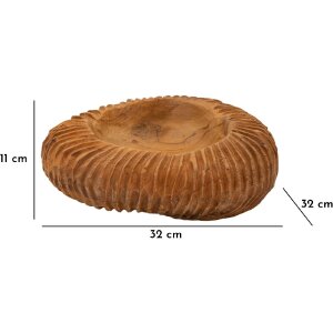 Mauro Ferretti dekorativní mísa Garit Ø32x11 cm hnědá