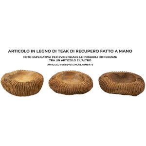 Mauro Ferretti dekorativní mísa Garit Ø32x11 cm hnědá