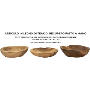 Mauro Ferretti Tipic dekorativní miska Ø 25x5 cm hnědá