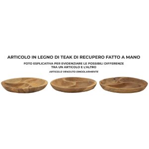 Mauro Ferretti 3dílná dekorativní mísa Ø 25,5x3 cm hnědá