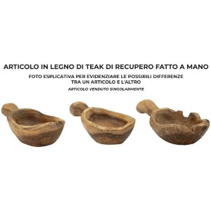 Mauro Ferretti dekorativní miska lžíce 36x16x8 cm hnědá