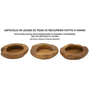 Mauro Ferretti Erusi dekorativní miska Ø 20x6 cm hnědá