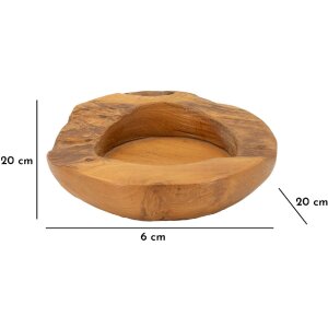 Mauro Ferretti Erusi dekorativní miska Ø 20x6 cm hnědá