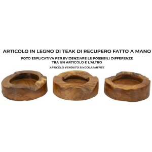 Mauro Ferretti Erusi Plus dekorativní miska Ø 21x6 cm hnědá