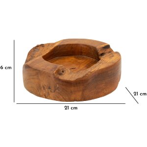 Mauro Ferretti Erusi Plus dekorativní miska Ø 21x6 cm hnědá