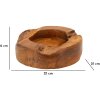 Mauro Ferretti Erusi Plus dekorativní miska Ø 21x6 cm hnědá