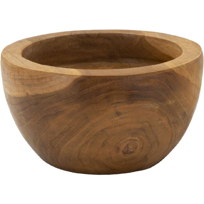 Podnos Erusi Simple Teak Ø 15x9,5 cm Hnědý Recyklovaný teak Ruční výroba
