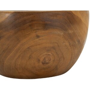 Podnos Erusi Simple Teak Ø 15x9,5 cm Hnědý Recyklovaný teak Ruční výroba