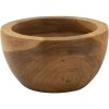 Podnos Erusi Simple Teak Ø 15x9,5 cm Hnědý Recyklovaný teak Ruční výroba