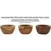 Podnos Erusi Simple Teak Ø 15x9,5 cm Hnědý Recyklovaný teak Ruční výroba