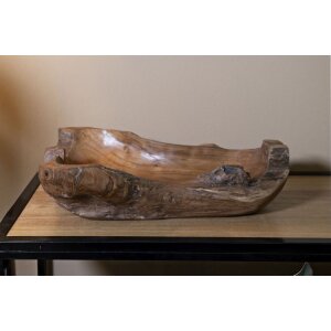 Mauro Ferretti dekorativní mísa Narro 40x29x10 cm hnědá