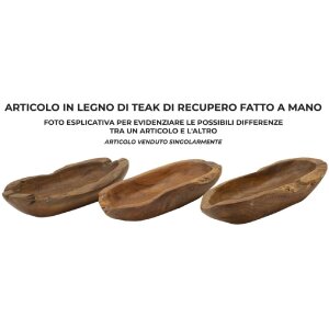 Mauro Ferretti dekorativní mísa Narro 30x15x5,5 cm hnědá