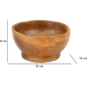 Mauro Ferretti Butot dekorativní miska Ø15x8 cm hnědá