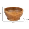Mauro Ferretti Butot dekorativní miska Ø15x8 cm hnědá