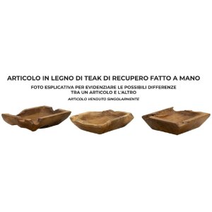 Mauro Ferretti Kutak dekorativní mísa 25x19x7 cm hnědá