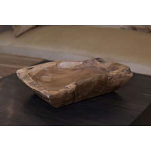 Mauro Ferretti Kutak dekorativní mísa 25x19x7 cm hnědá