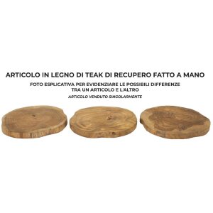 Mauro Ferretti dekorativní miska Pokon Ø 25x2 cm hnědá
