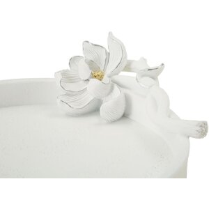 Mauro Ferretti Magnolia dekorativní mísa 24x21x6 cm bílá
