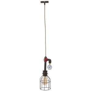 Stropní svítidlo Mauro Ferretti Manhattan simple Ø13x41 cm tmavé