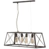 Mauro Ferretti průmyslové stropní svítidlo 78x30x26,5 cm tmavé