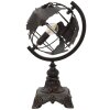 Mauro Ferretti stolní lampa world economy E14 24x20x40 cm tmavá
