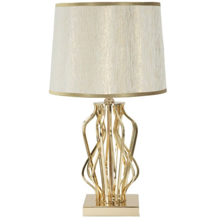 Mauro Ferretti stolní lampa Glam X E27 Ø 30x52 cm zlatá barva krémová